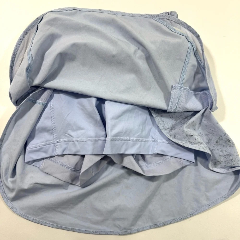 Lululemon Hotty Hot High Rise Skirt Long Gravel Dust Pastel Blue